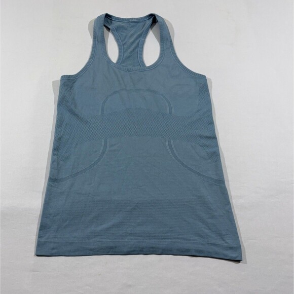 Lululemon Womens Blue Swiftly Tech Tank Top Shirt Sz 6 Stretch Yoga Gym Run - Picture 1 of 9
